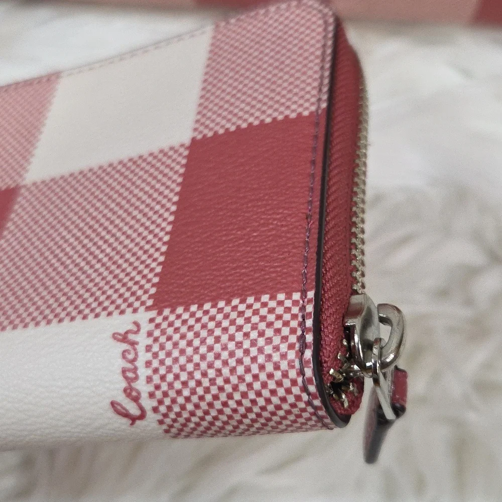 🩷▪️ COACH ▪️Surrey Carryall With Buffalo Plaid Print Zip Wallet Bundle Set - Picture 16 of 17